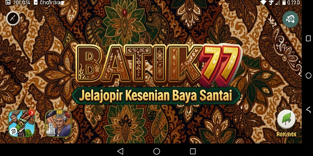 Gameplay menarik BATIK77 dengan beragam pola batik.