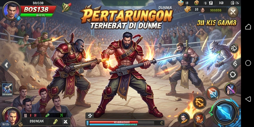 Gameplay mendebarkan BOS138 dalam aksi pertarungan.