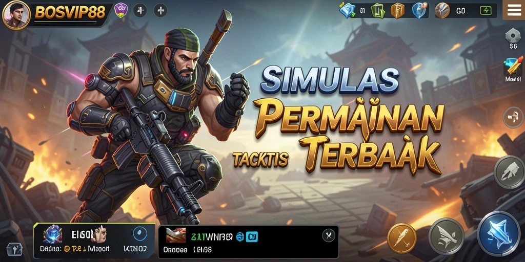 Screenshot menunjukkan gameplay mendetail dan interaktif dari <strong>BOSVIP88</strong>.