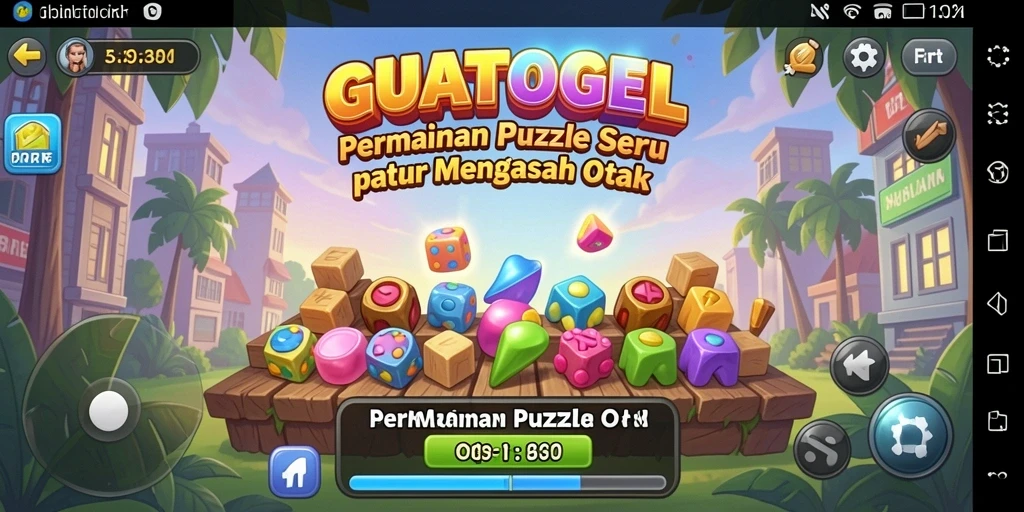 Tampilan gameplay menantang dari GUATOGEL yang mengasah otak.