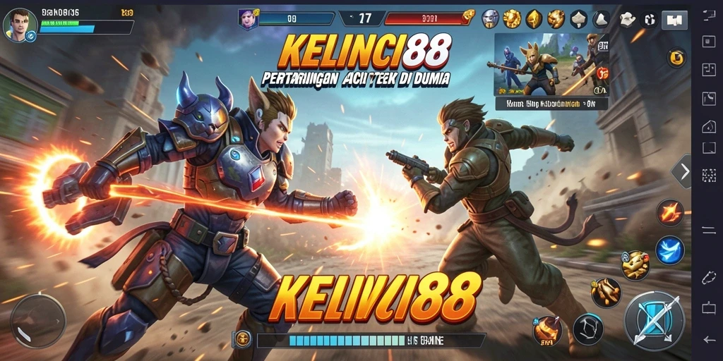 Tampilan dinamis pertarungan dalam KELINCI88 yang penuh aksi.