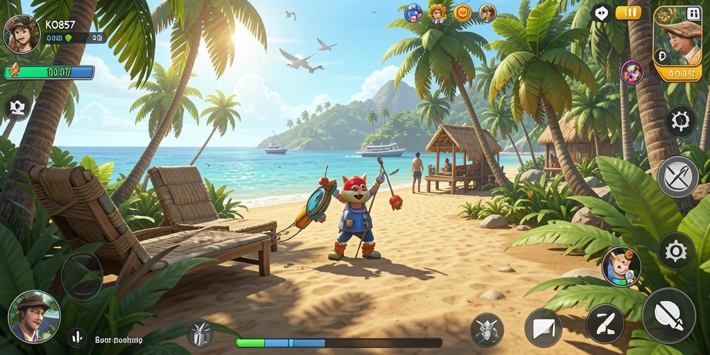 Tampilan gameplay KO857 yang menarik dalam genre Casual.