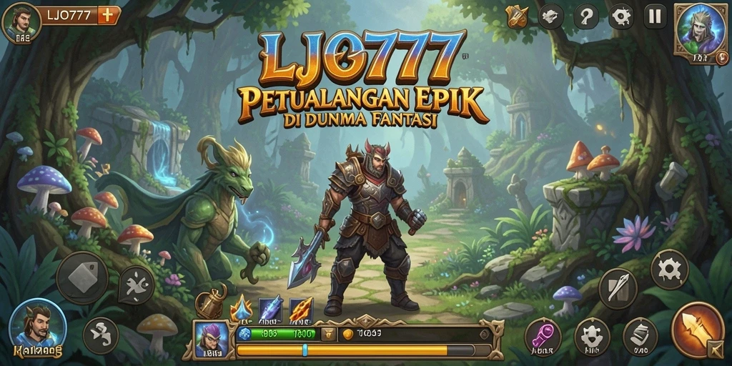 Tampilan gameplay mendalam dari LJO777 dalam dunia RPG.