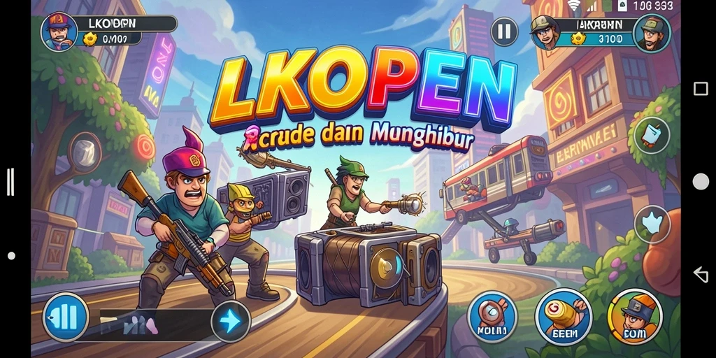Tampilan gameplay LKOPEN yang seru dan penuh tantangan.