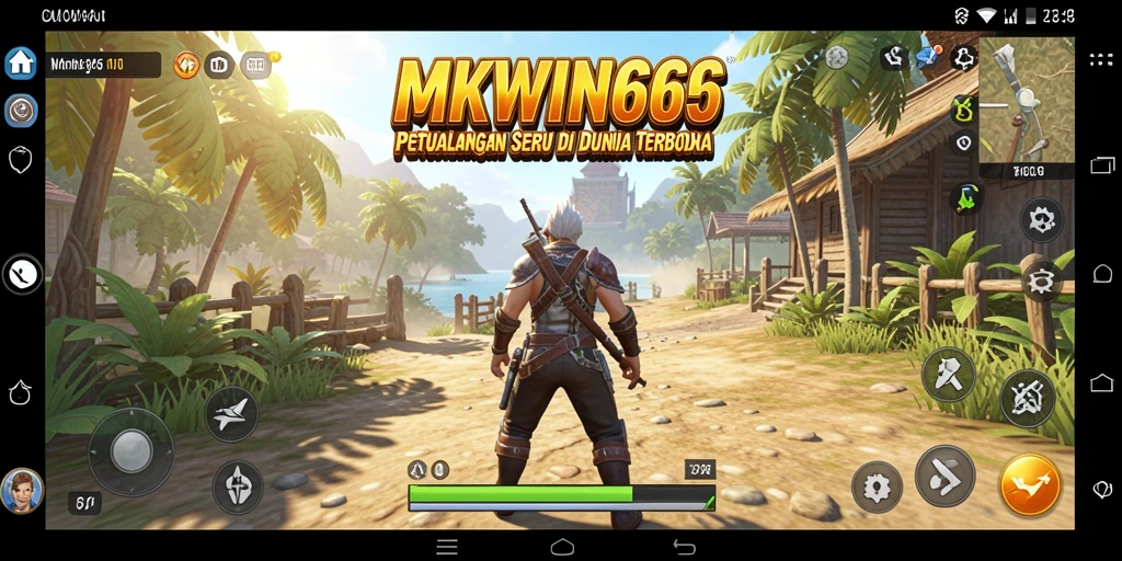 Screenshot gameplay menunjukkan dunia terbuka yang kaya dan interaktif.