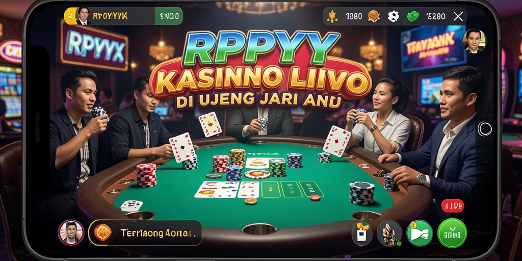 Screenshot gameplay RPYYY dengan dealer langsung yang ramah dan interaktif.