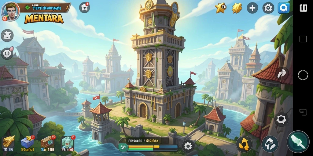 Tampilan gameplay Tower Defense yang menegangkan di TKP188.